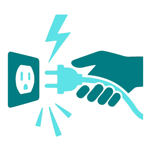 Reduced risk of electrical fires and system overloads icon