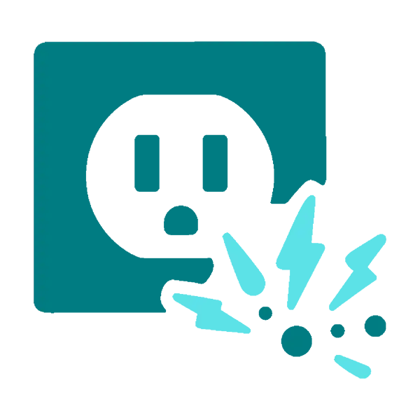 Dead outlets or non-functioning switches icon